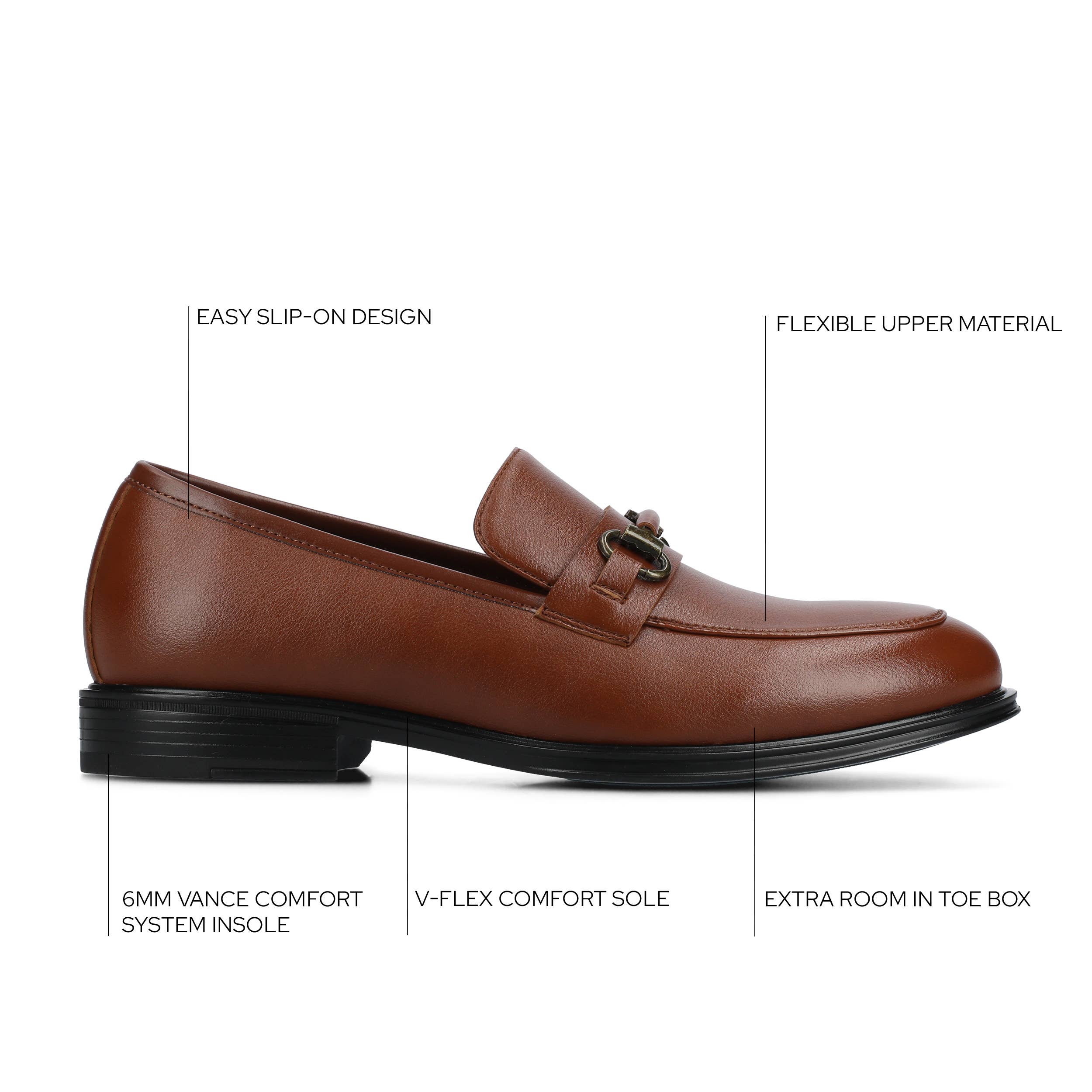 Vance Anthony Slip-on Bit Loafer Dress Shoe