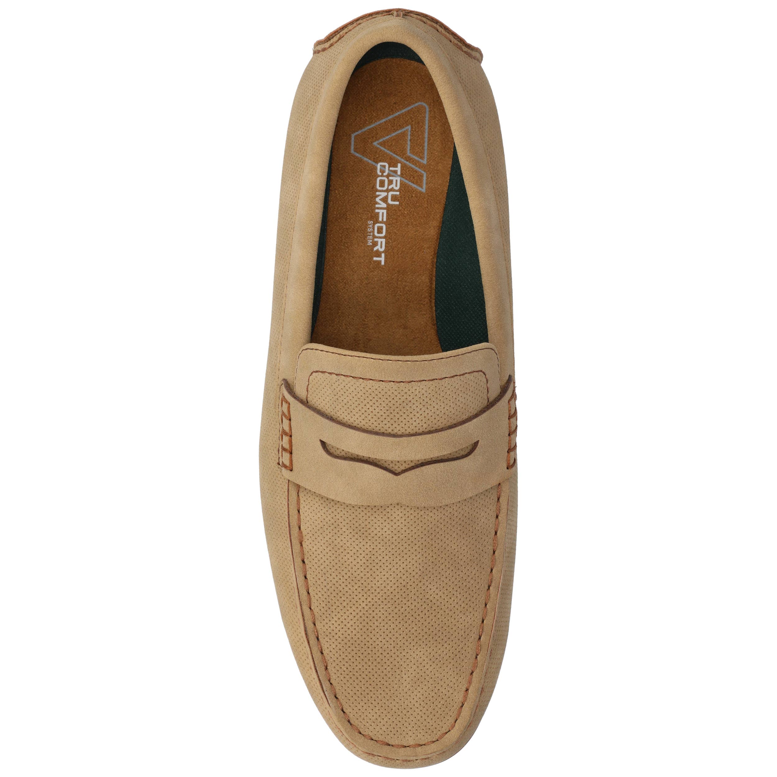 Vance Yates Perforated Slip-on Driving Penny Loafer