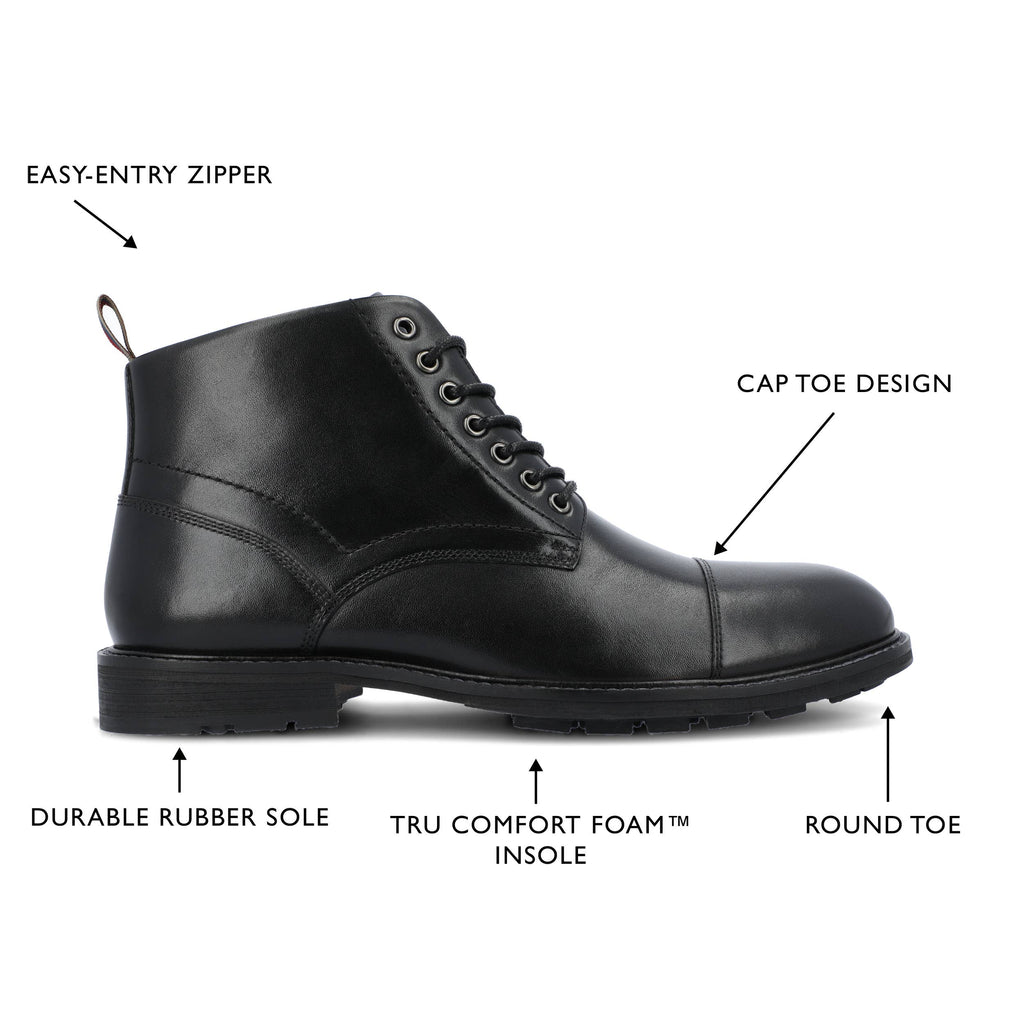 Thomas & Vine Avrum Cap Toe Ankle Boot