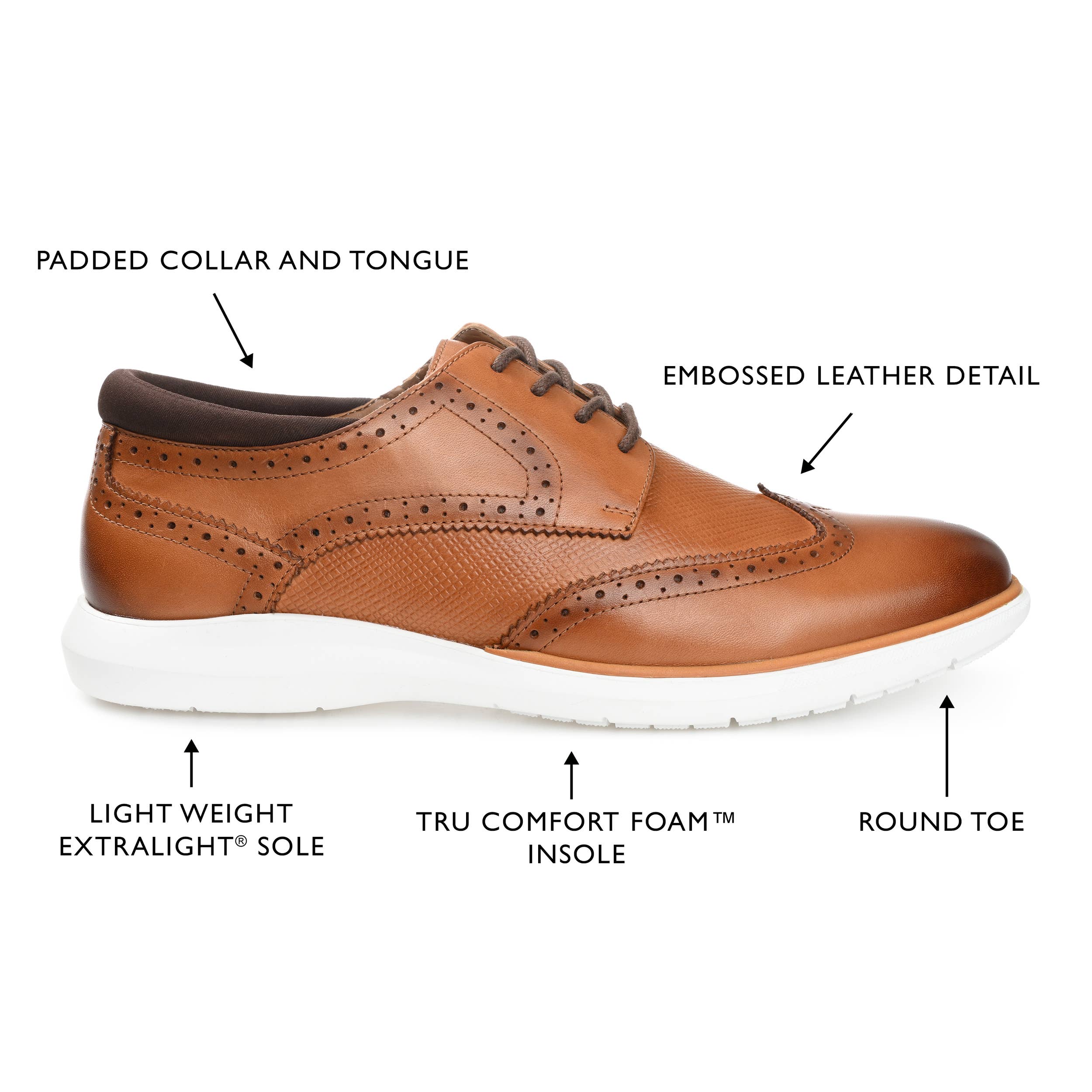 Thomas & Vine Savage Embossed Wingtip Derby