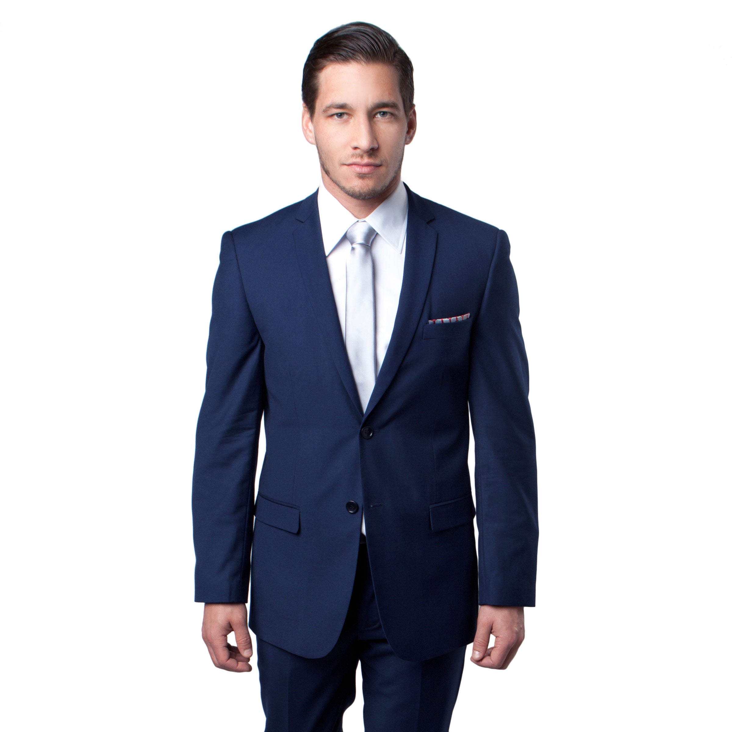 Navy Blue Slim Fit 2-PC Suits