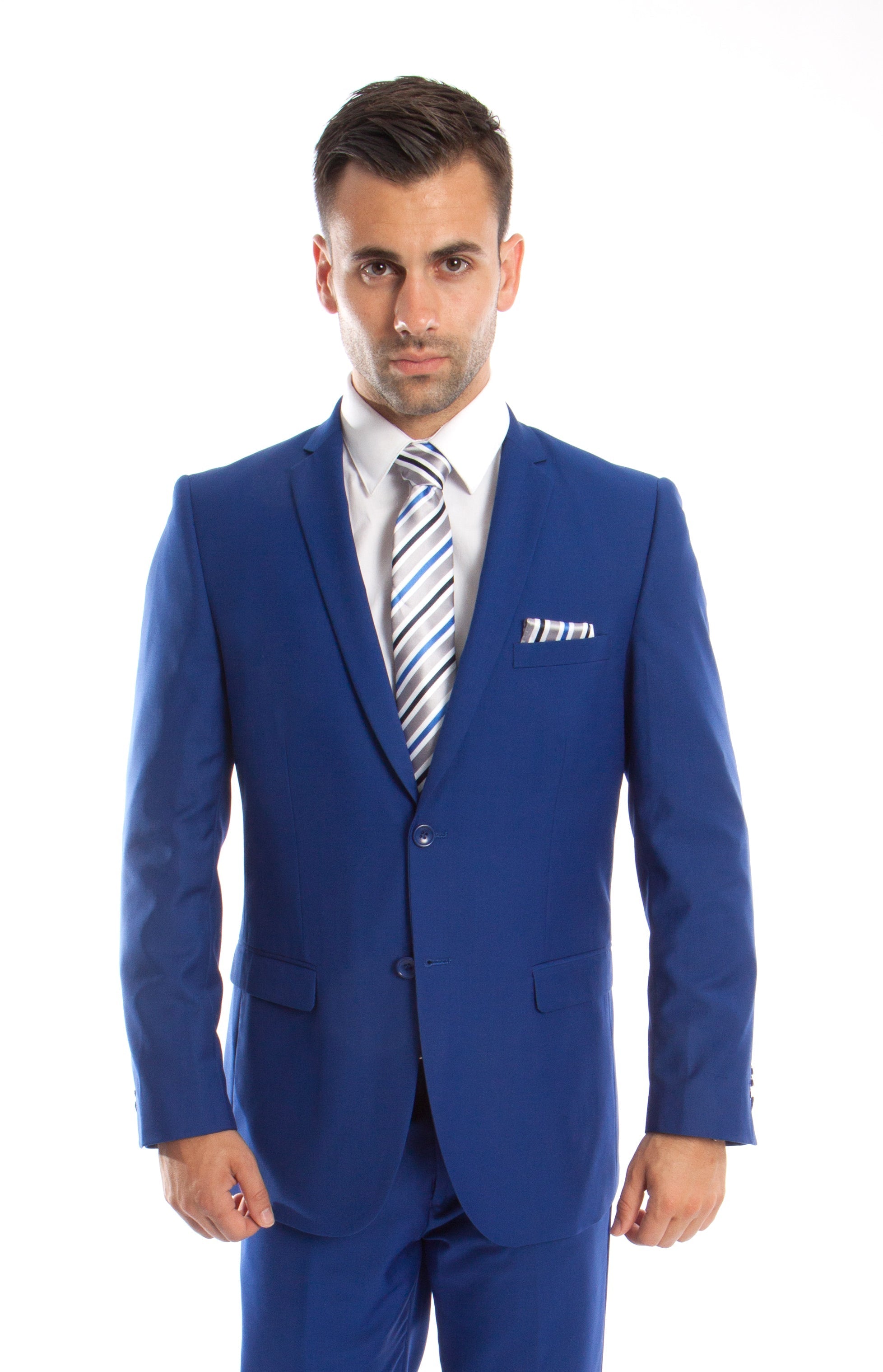 Royal Blue Slim Fit 2-PC Suits