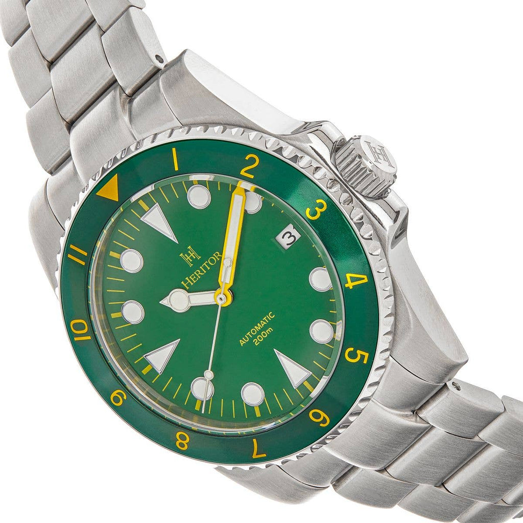 Heritor Automatic Luciano Bracelet Diver Watch with Date