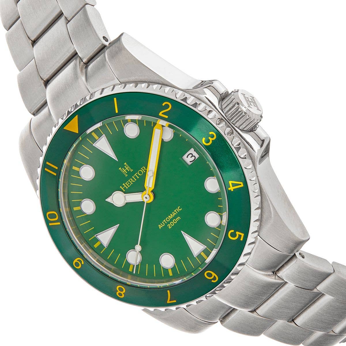 Heritor Automatic Luciano Bracelet Diver Watch with Date