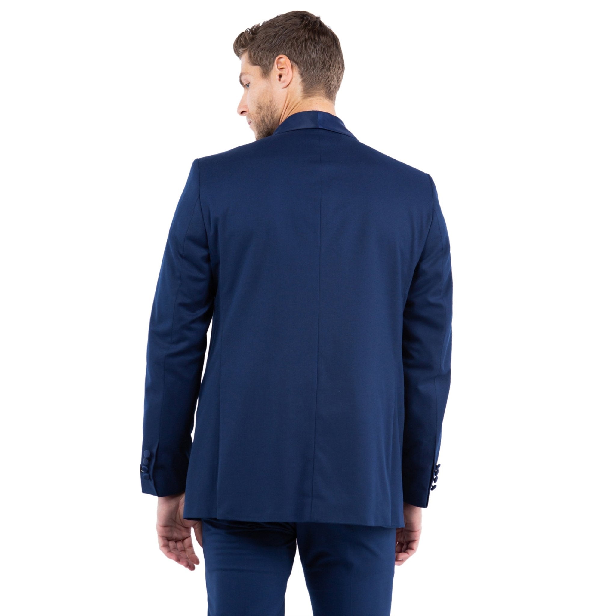 Gray Zegarie Shawl Collar Tuxedo Jacket For Men - Bundle Bus