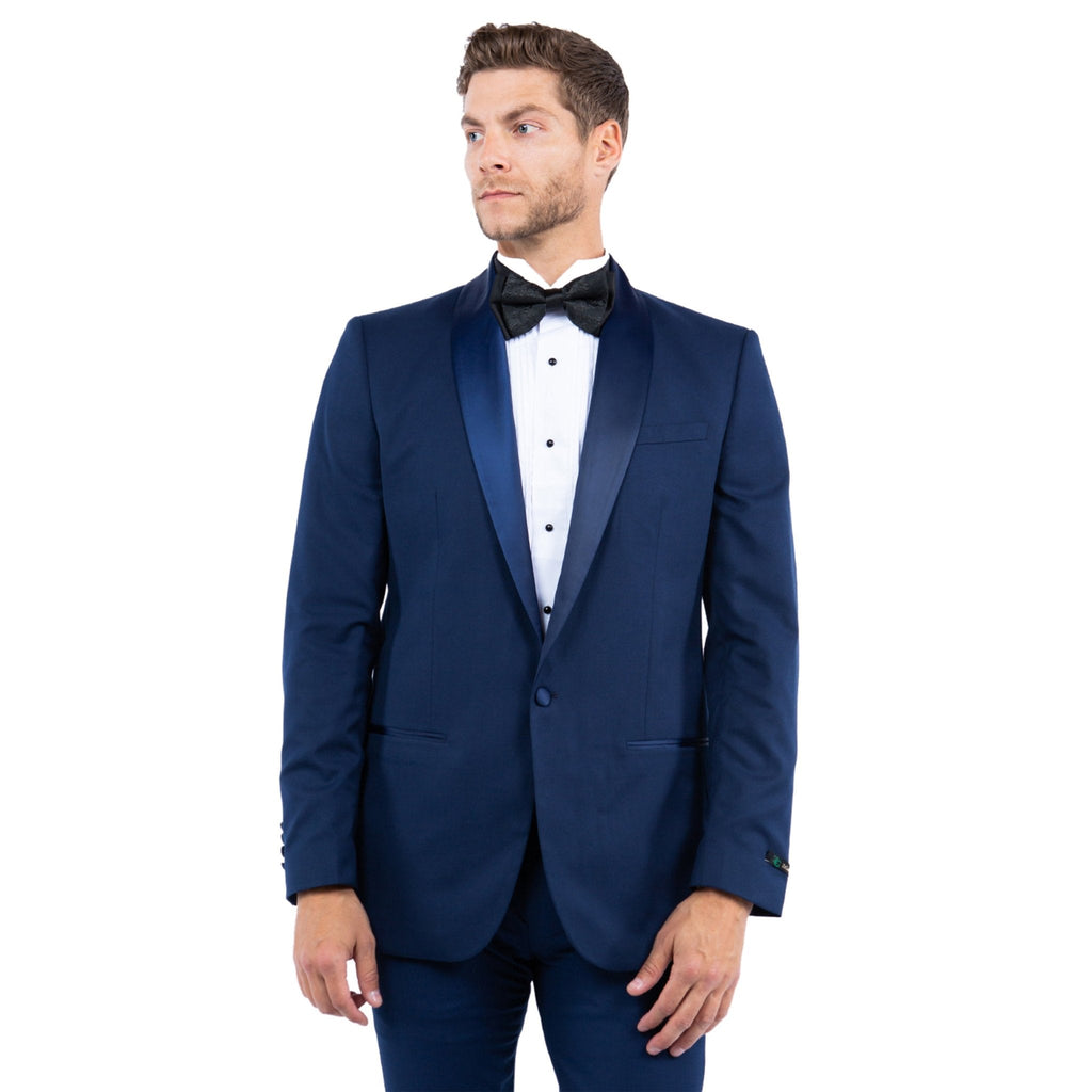Gray Zegarie Shawl Collar Tuxedo Jacket For Men - Bundle Bus