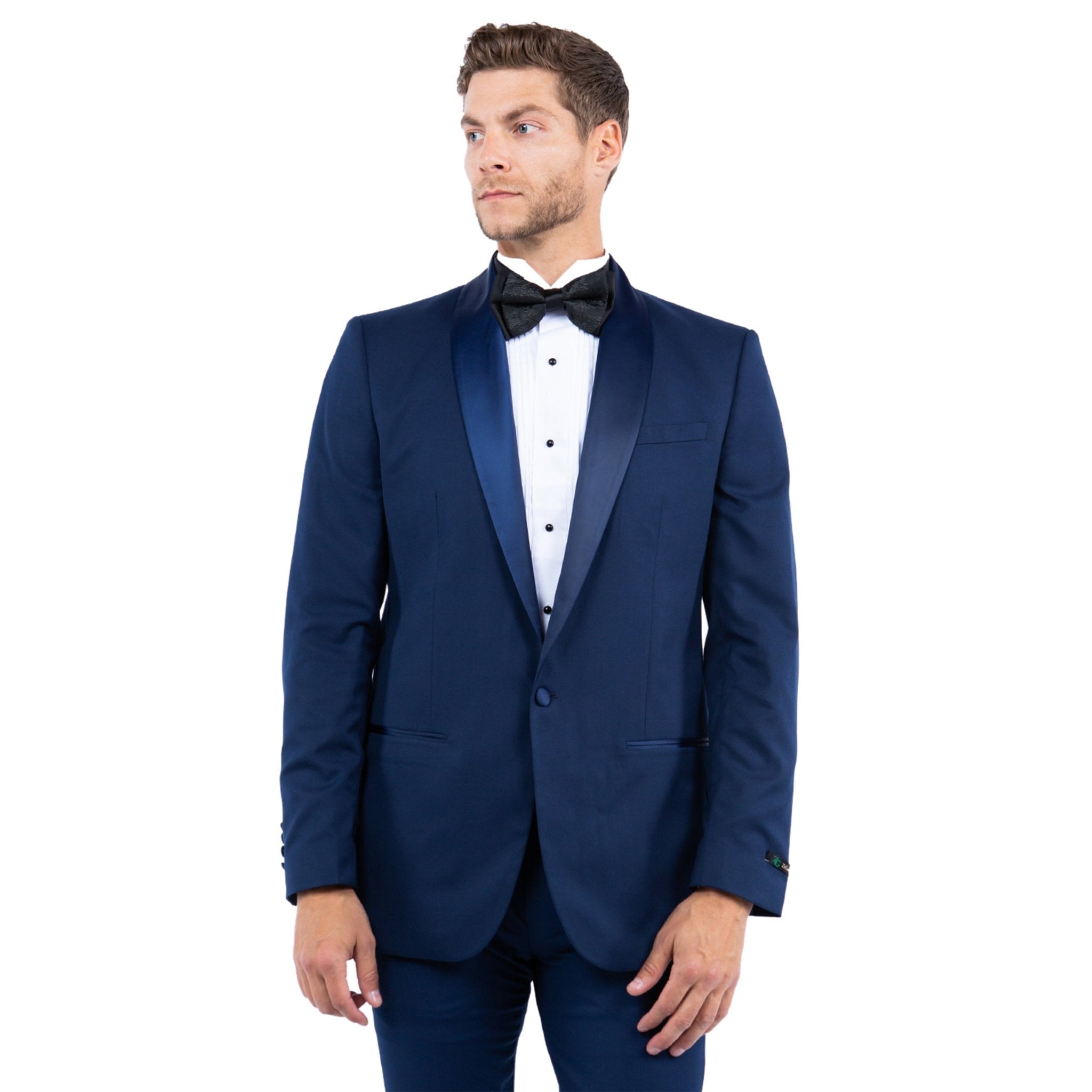 Gray Zegarie Shawl Collar Tuxedo Jacket For Men - Bundle Bus