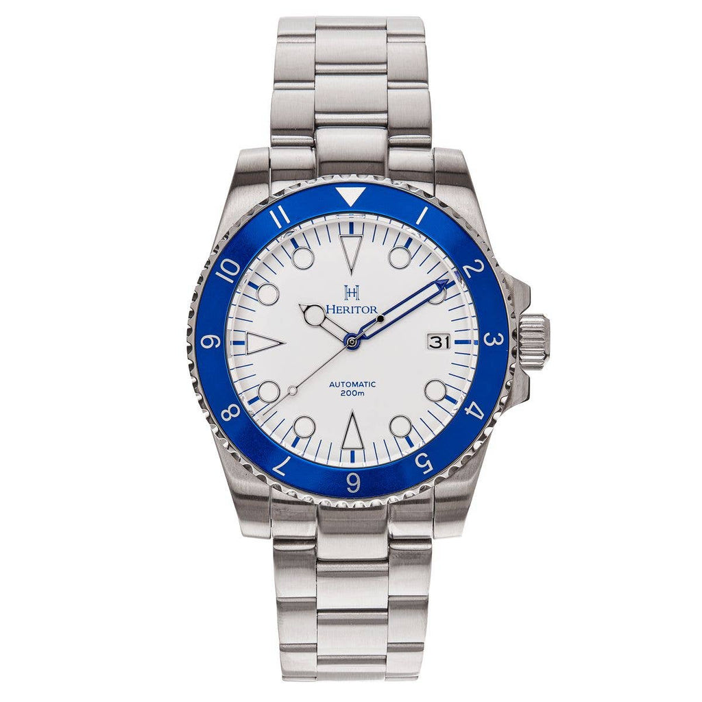 Heritor Automatic Luciano Bracelet Diver Watch with Date - Bundle Bus