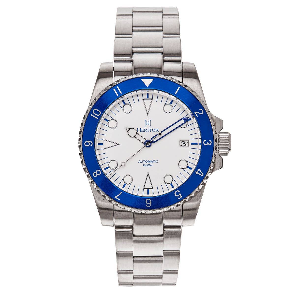 Heritor Automatic Luciano Bracelet Diver Watch with Date - Bundle Bus