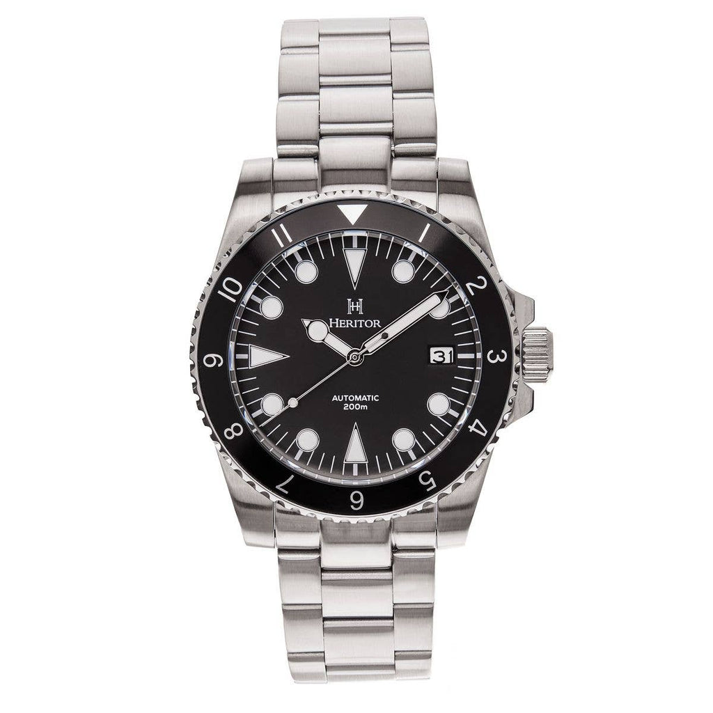 Heritor Automatic Luciano Bracelet Diver Watch with Date - Bundle Bus
