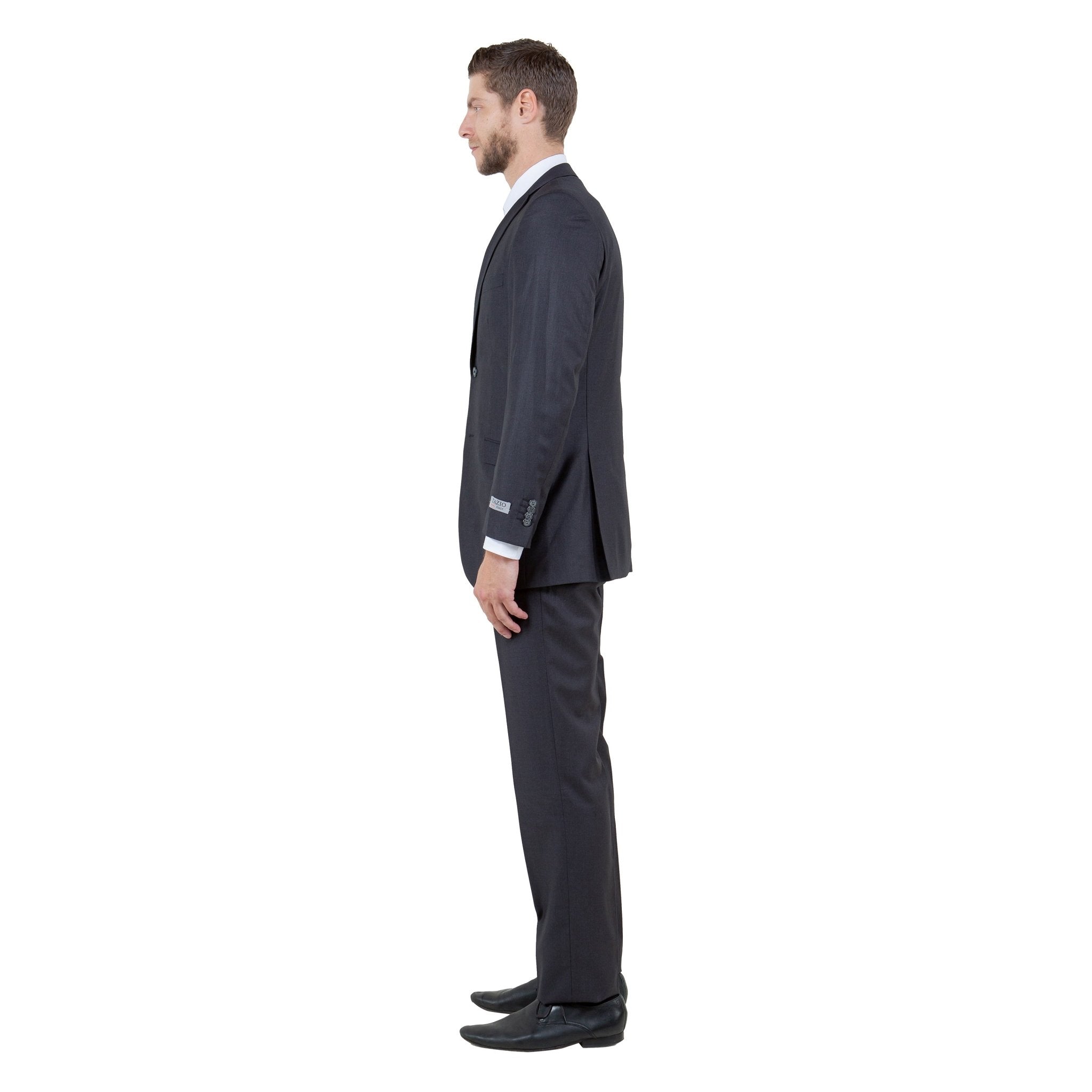 Men's Slim - Fit 3pc Suit, Notch Lapel - Bundle Bus