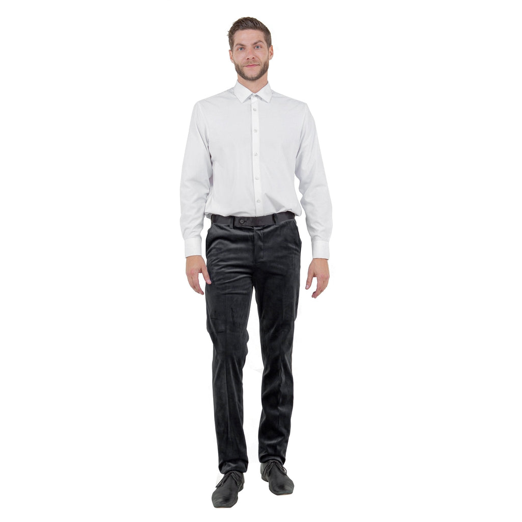 Men's Slim - fit Velvet Suits Separates, Pants - Bundle Bus