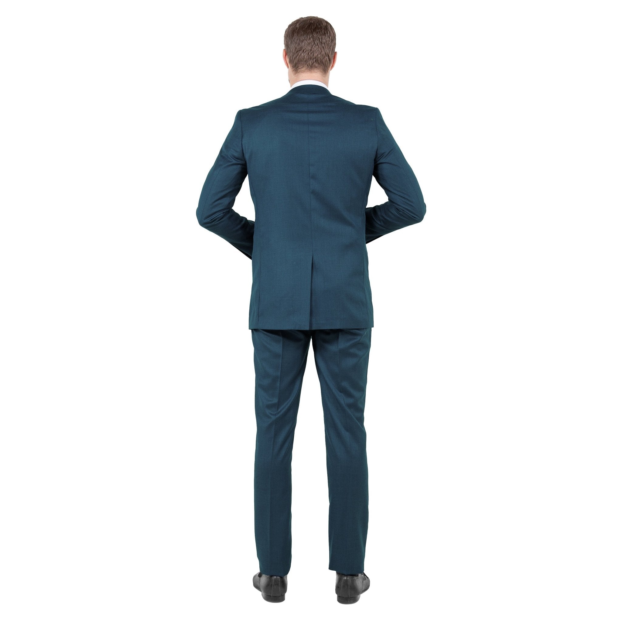 Mid. Navy Solid 2 - PC Slim Fit Performance Stretch Suits - Bundle Bus