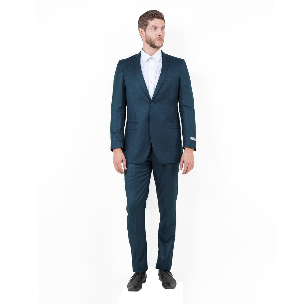 Mid. Navy Solid 2 - PC Slim Fit Performance Stretch Suits - Bundle Bus