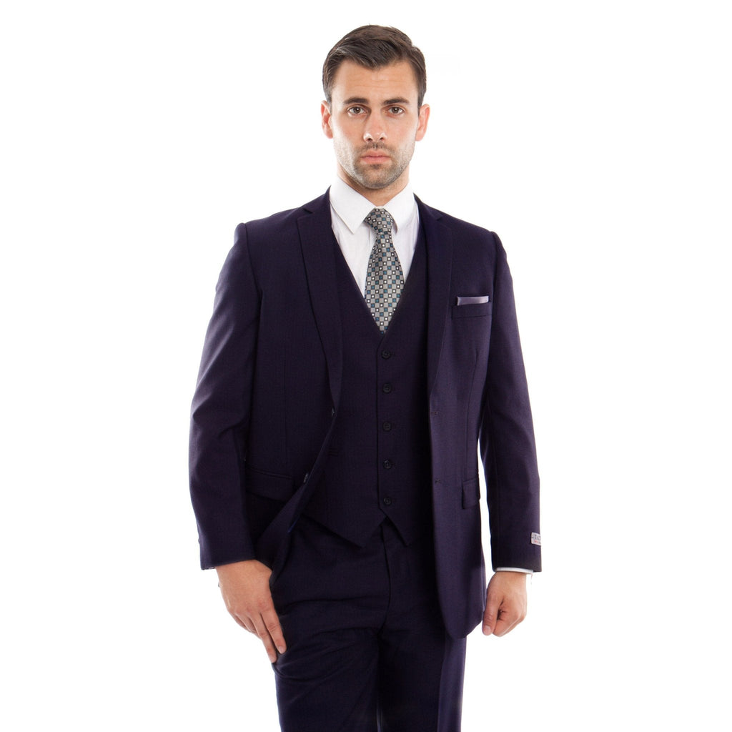 Navy 3 - PC Slim Fit Stretch Suits - Bundle Bus