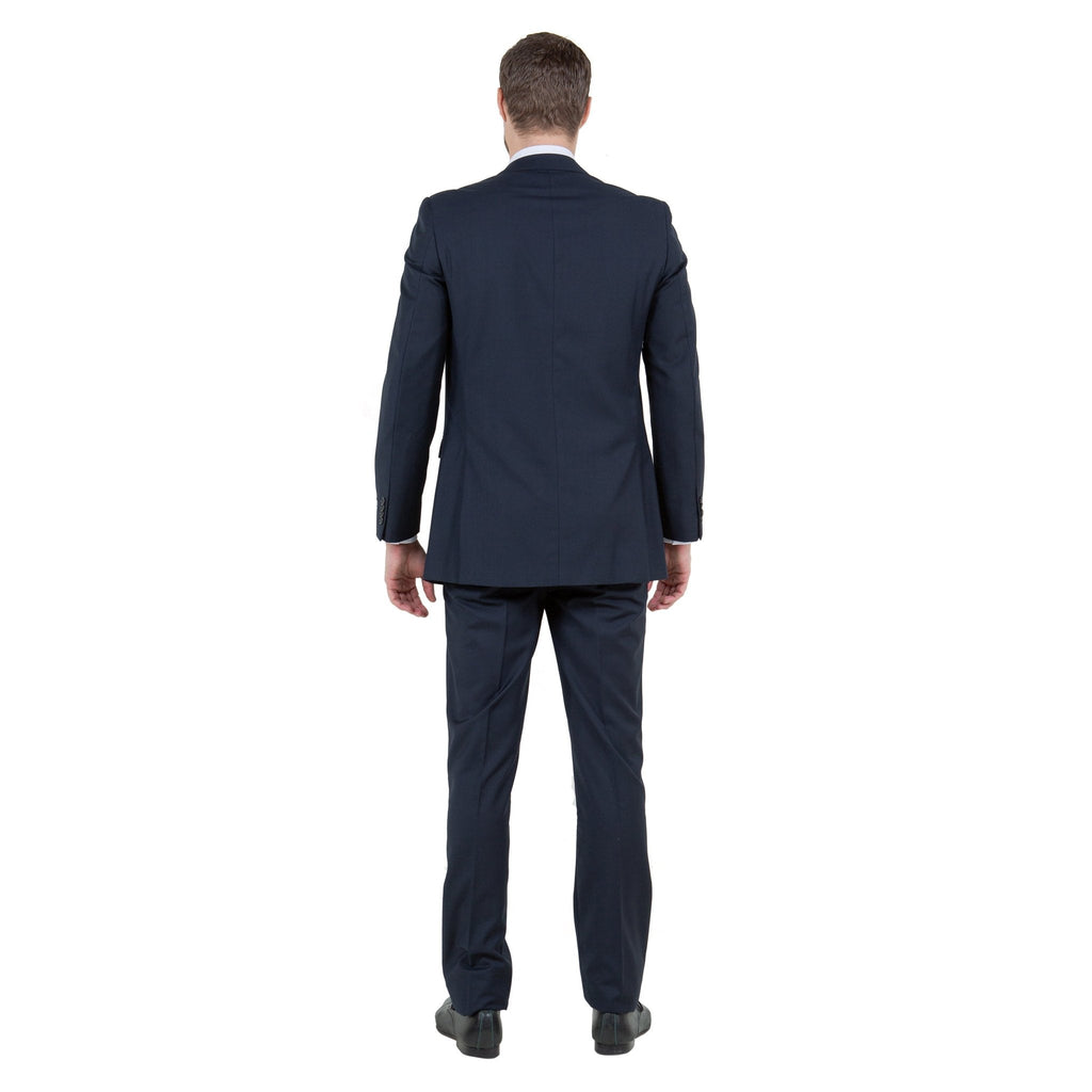 Navy Solid 2 - PC Slim Fit Performance Stretch Suits - Bundle Bus