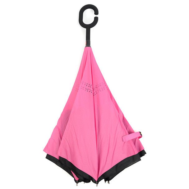 Solid Color Double Layer Inverted Umbrella - UM18055 - Bundle Bus