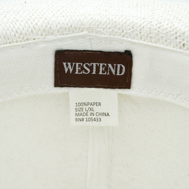 Spring/Summer Classic Woven Fashion Trilby Fedora Hat with Multi Color Band -FSS17127 - Bundle Bus