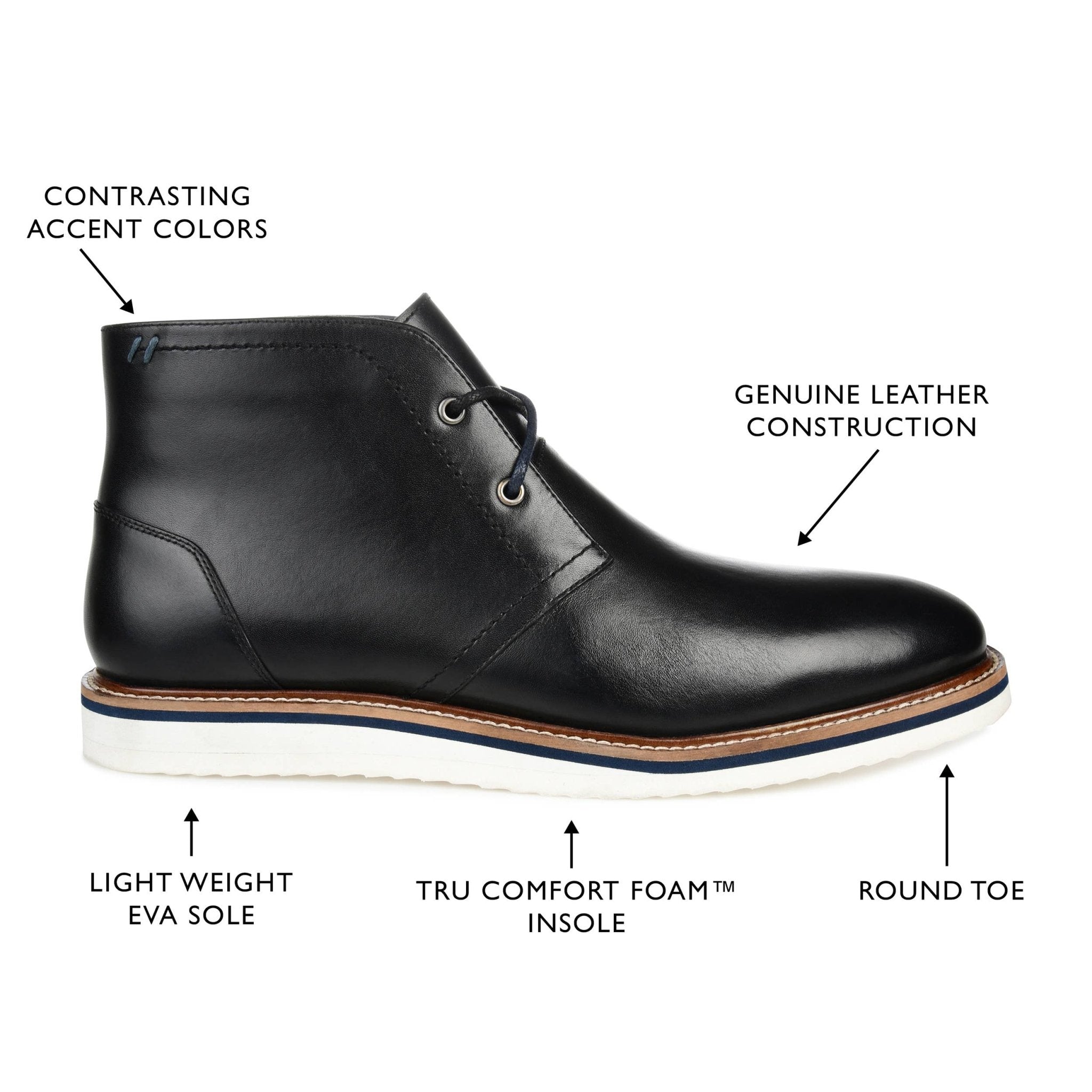 Thomas & Vine Keegan Plain Toe Chukka Boot - Bundle Bus