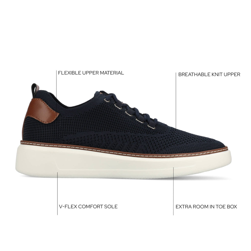 Vance Norris Lace - up Casual Knit Sneaker - Bundle Bus